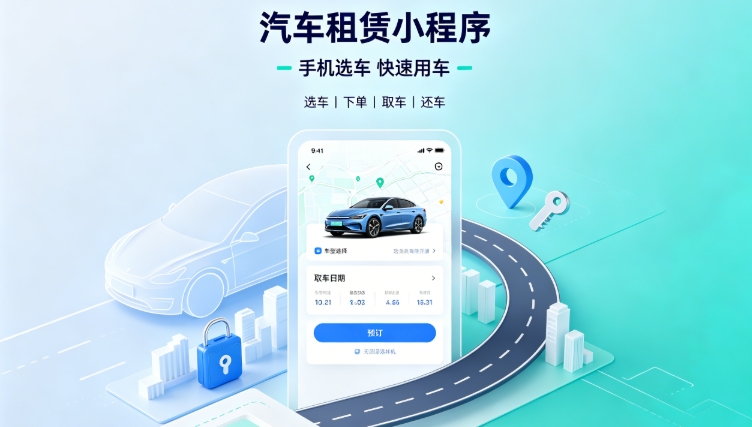自营汽车租赁小程序定制开发深度案例｜J9官方网站租车行业数字化私域转型解决方案